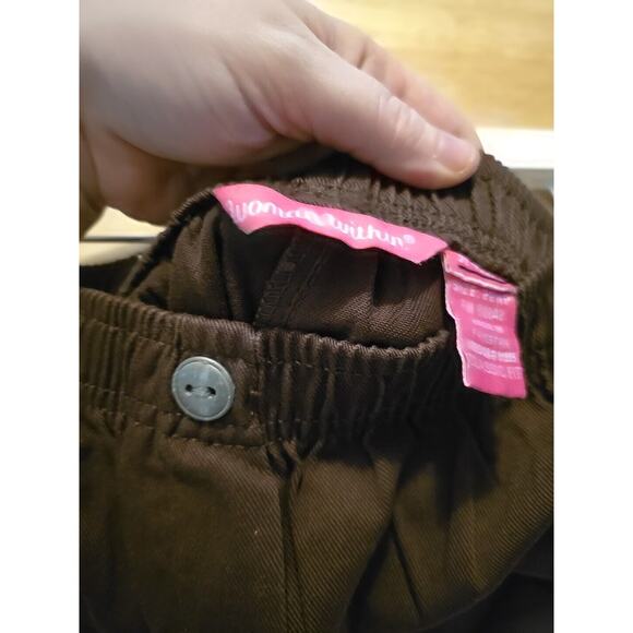 Woman Within Brown Straight Leg Classic High Rise Pull On Pants Womans Size 22WP - Picture 3 of 4